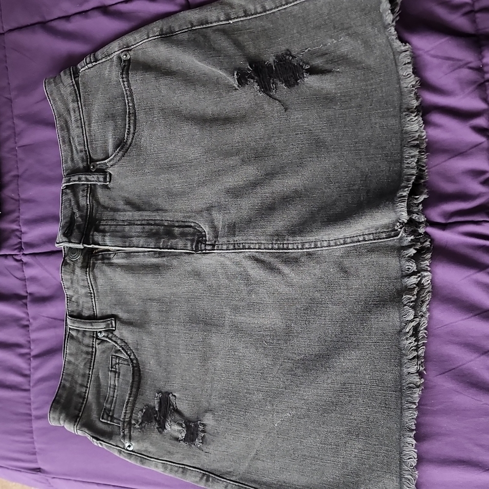 Distressed Skirt